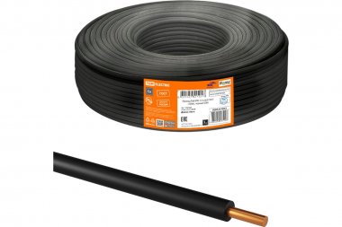 Провод КГФР 1х4,0-1 (100м), черный TDM