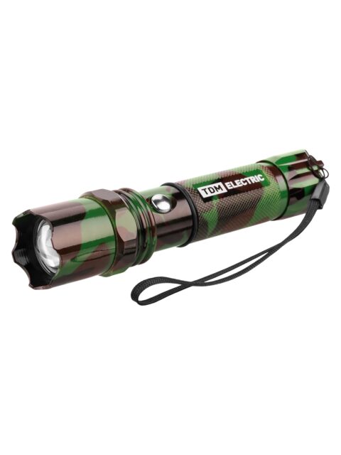 ФонарьТактика 4, аккум.,1 LED 5 Вт CREE, 170 лм, алюм., фокус., 1х18650, TDM SQ0350-0053