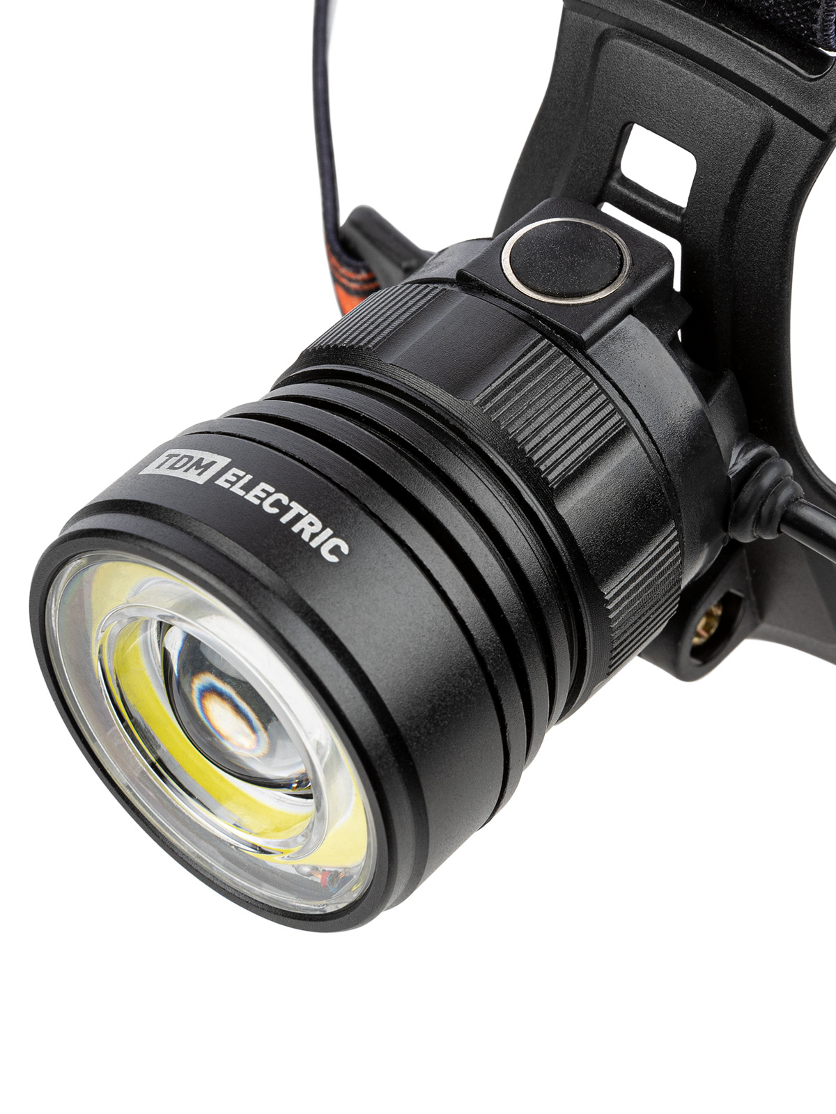 Фонарь Налобный 12 аккум., 5 Вт CREE+3 Вт COB, Li-Ion 3,7 В 2x18650 2,4 А*ч, 650 лм, USB, TDM SQ0350-0069 — изображение 3