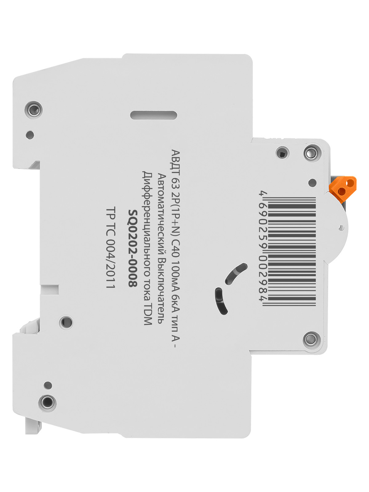 АВДТ 63 2Р(1Р+N) C40 100мА 6кА тип А TDM SQ0202-0008 — изображение 4