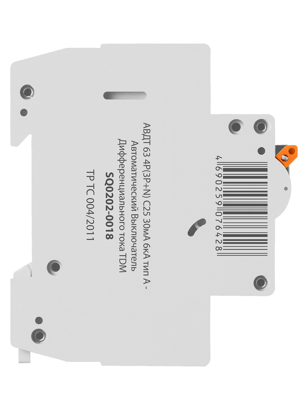 АВДТ 63 4P(3Р+N) C25 30мА 6кА тип А TDM SQ0202-0018 — изображение 4