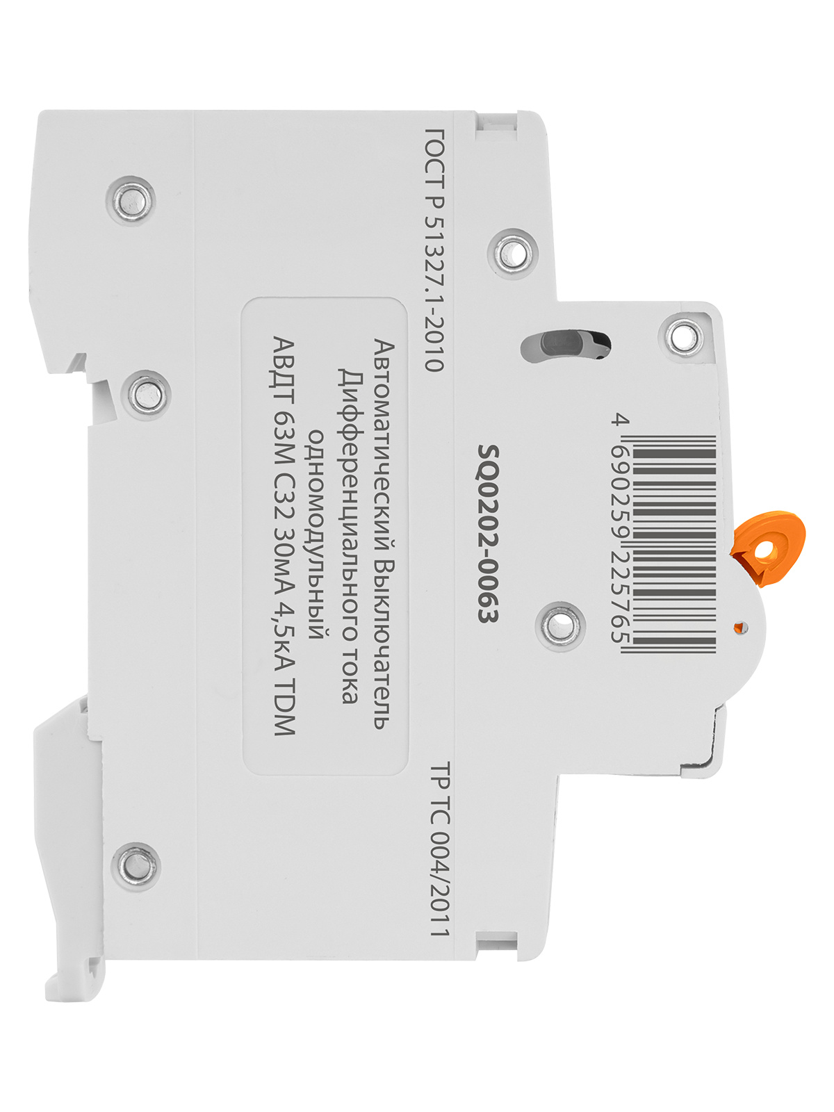 АВДТ 63М 2P(1P+N) C32 30мА 4,5кА тип АС TDM SQ0202-0063 — изображение 4