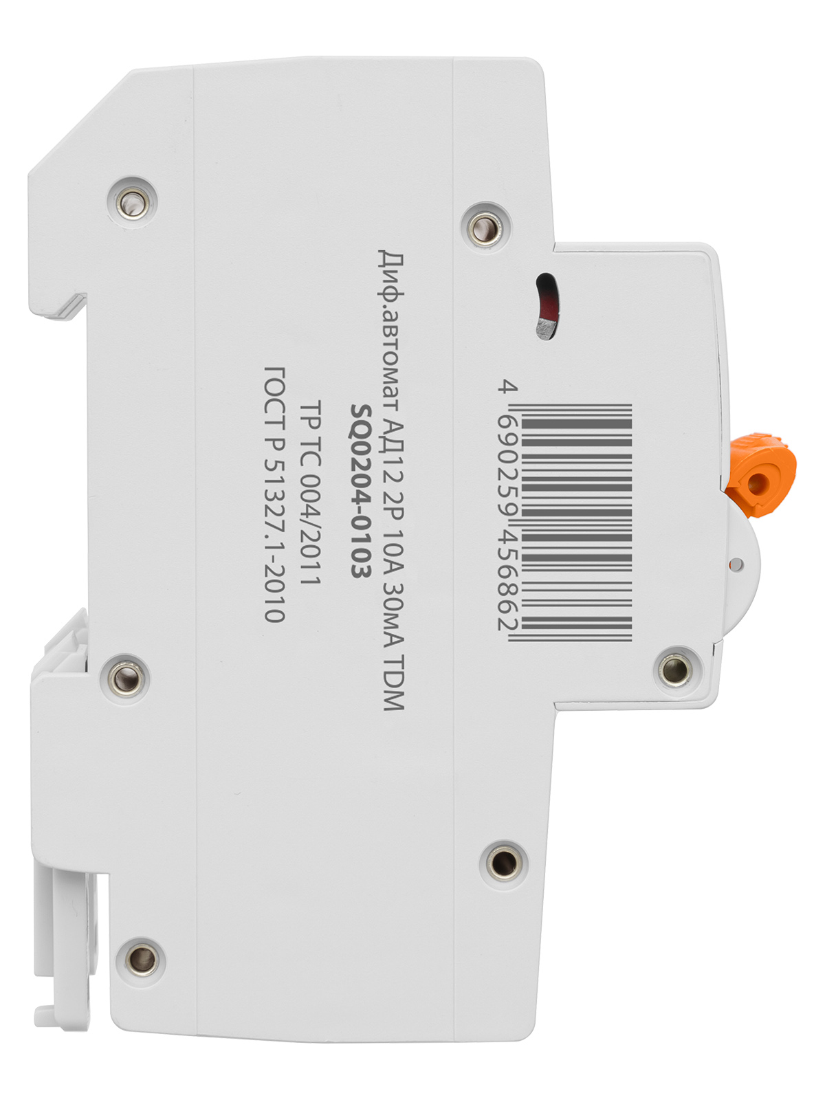 Дифавтомат АД12 2P, C10 30мА, 4,5кА, тип АС, 3 мод, TDM SQ0204-0103 — изображение 4