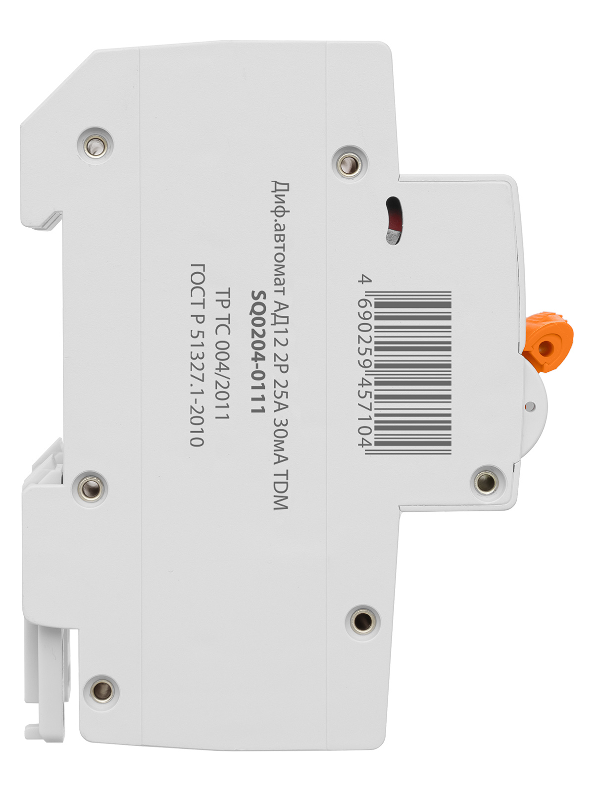 Дифавтомат АД12 2P, C25, 30мА, 4,5кА, тип АС, 3 мод, TDM SQ0204-0111 — изображение 4