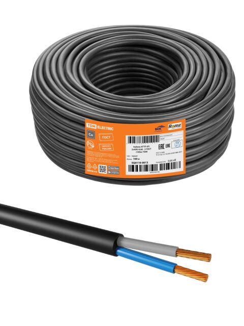 Кабель КГТП-ХЛ 2х4(N)-0,66 ГОСТ (100м) TDM