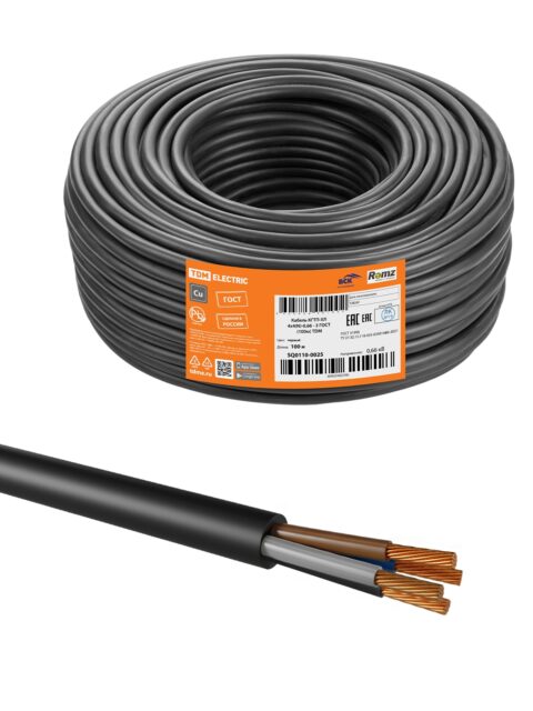 Кабель КГТП-ХЛ 4х4(N)-0,66 ГОСТ (100м) TDM