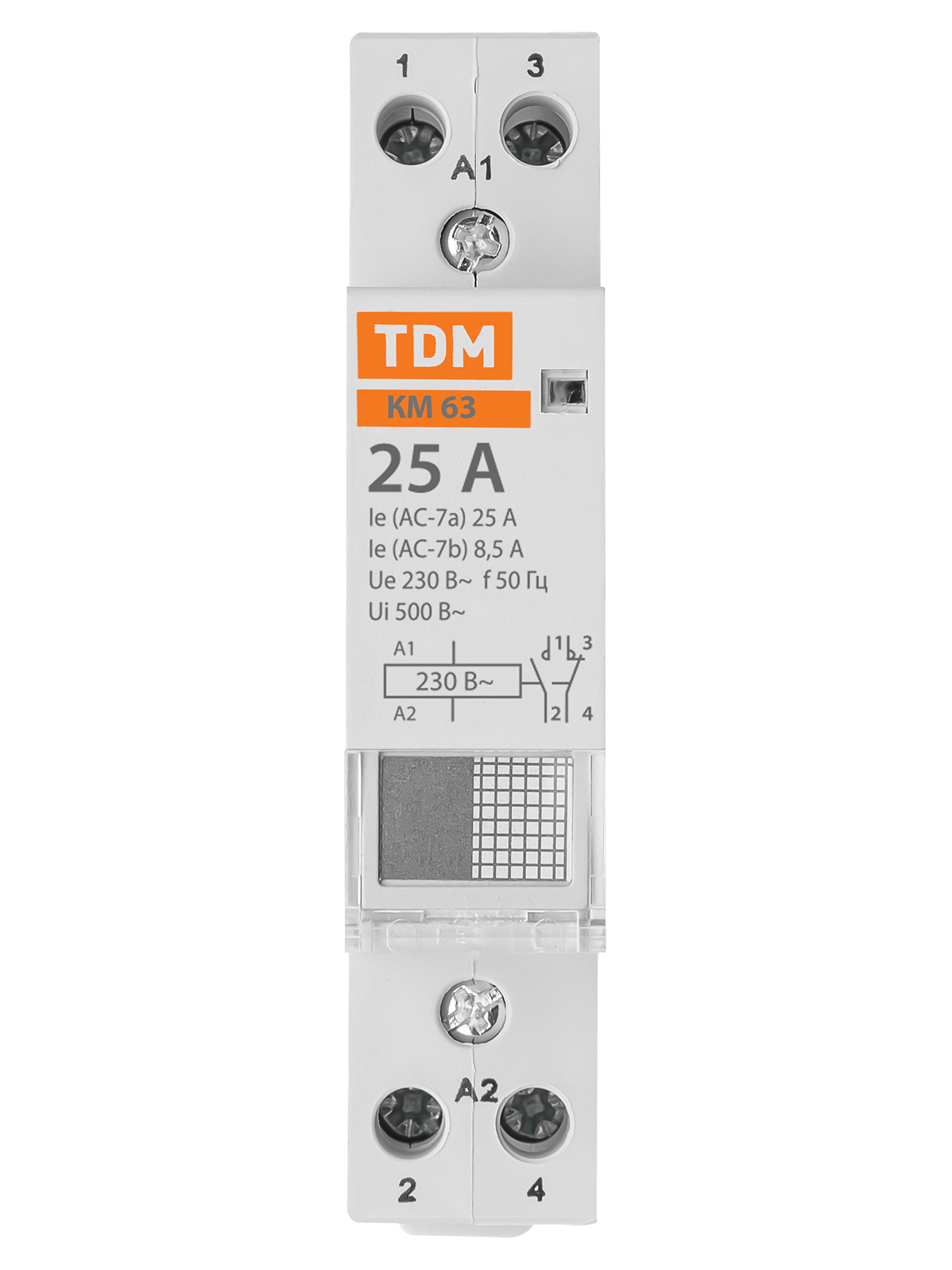 Контактор модульный КМ63/2-25 1НО SQ0213-0007 — изображение 3