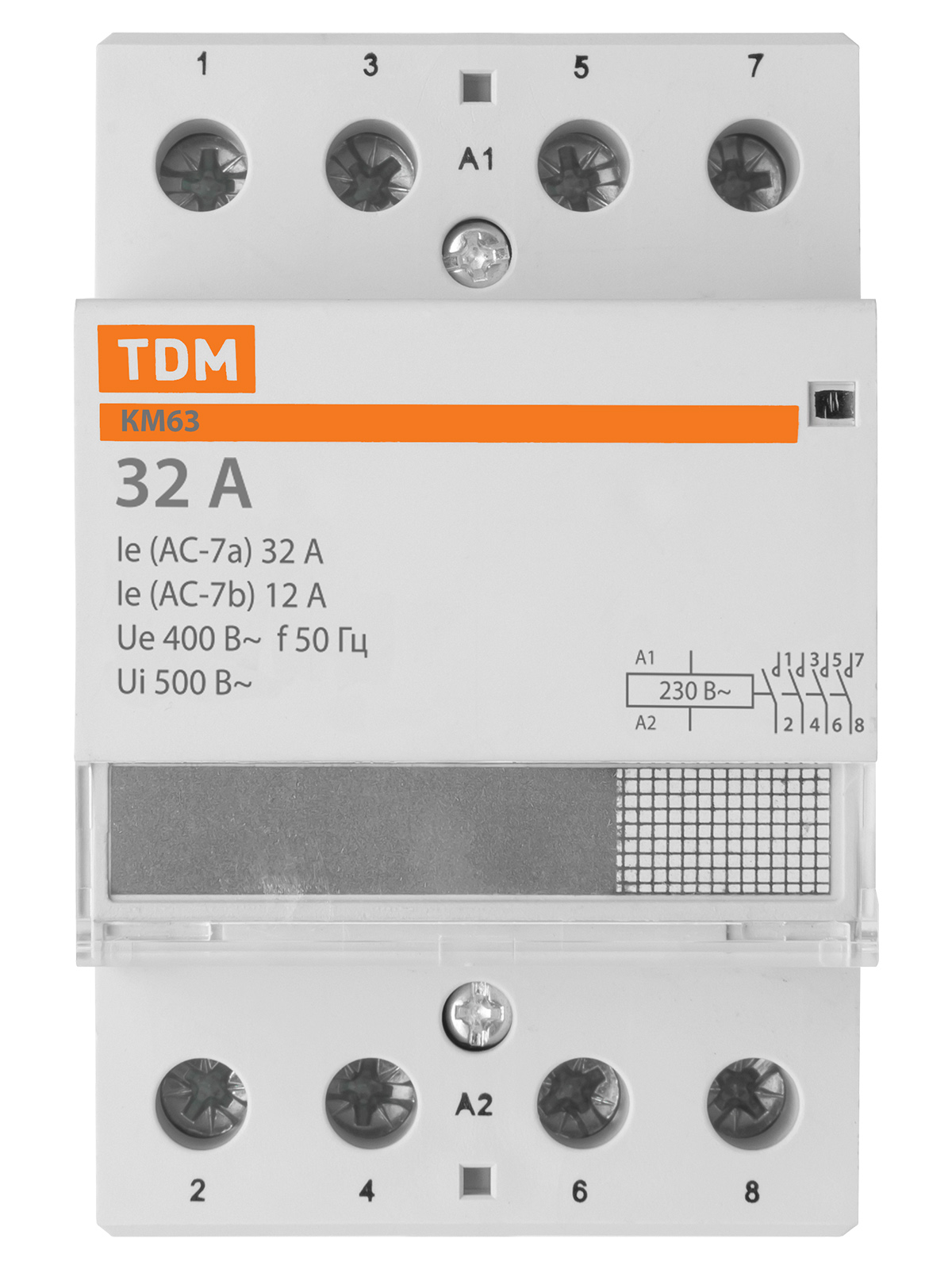 Контактор модульный КМ63/4-32 4НО TDM SQ0213-0013 — изображение 3