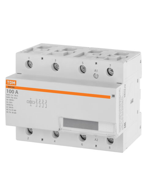 Контактор модульный КМ100/4-100 4НО TDM SQ0213-0028