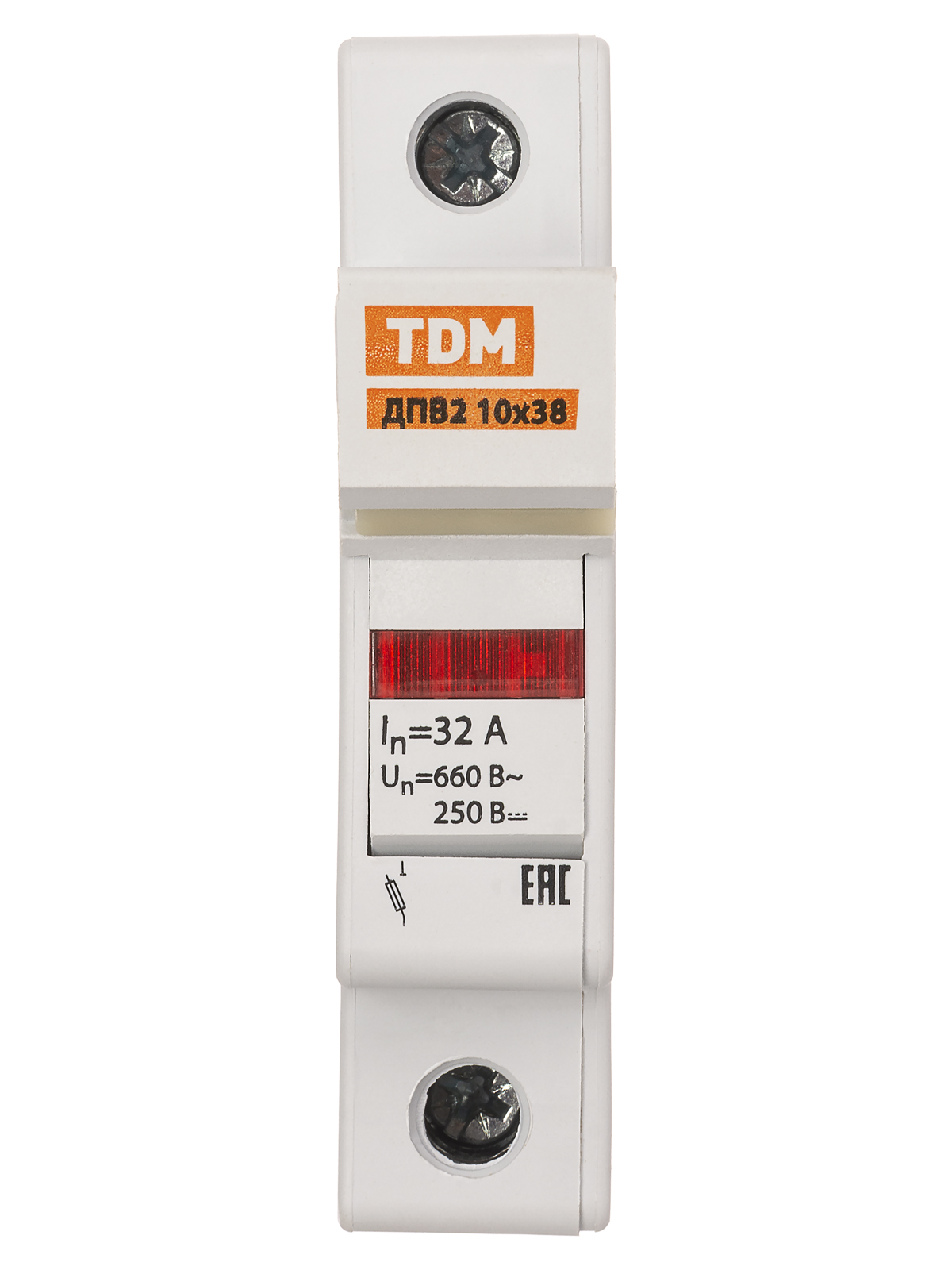 Держатель плавких вставок ДПВ2 10х38 1П TDM SQ0216-0013 — изображение 3