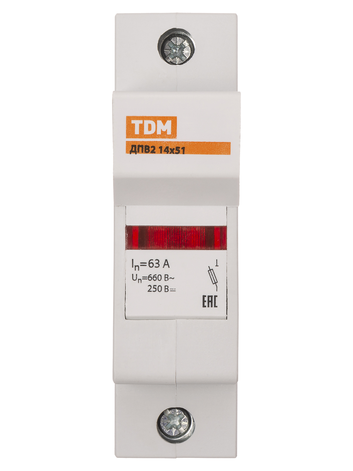 Держатель плавких вставок ДПВ2 14х51 1П TDM SQ0216-0017 — изображение 3