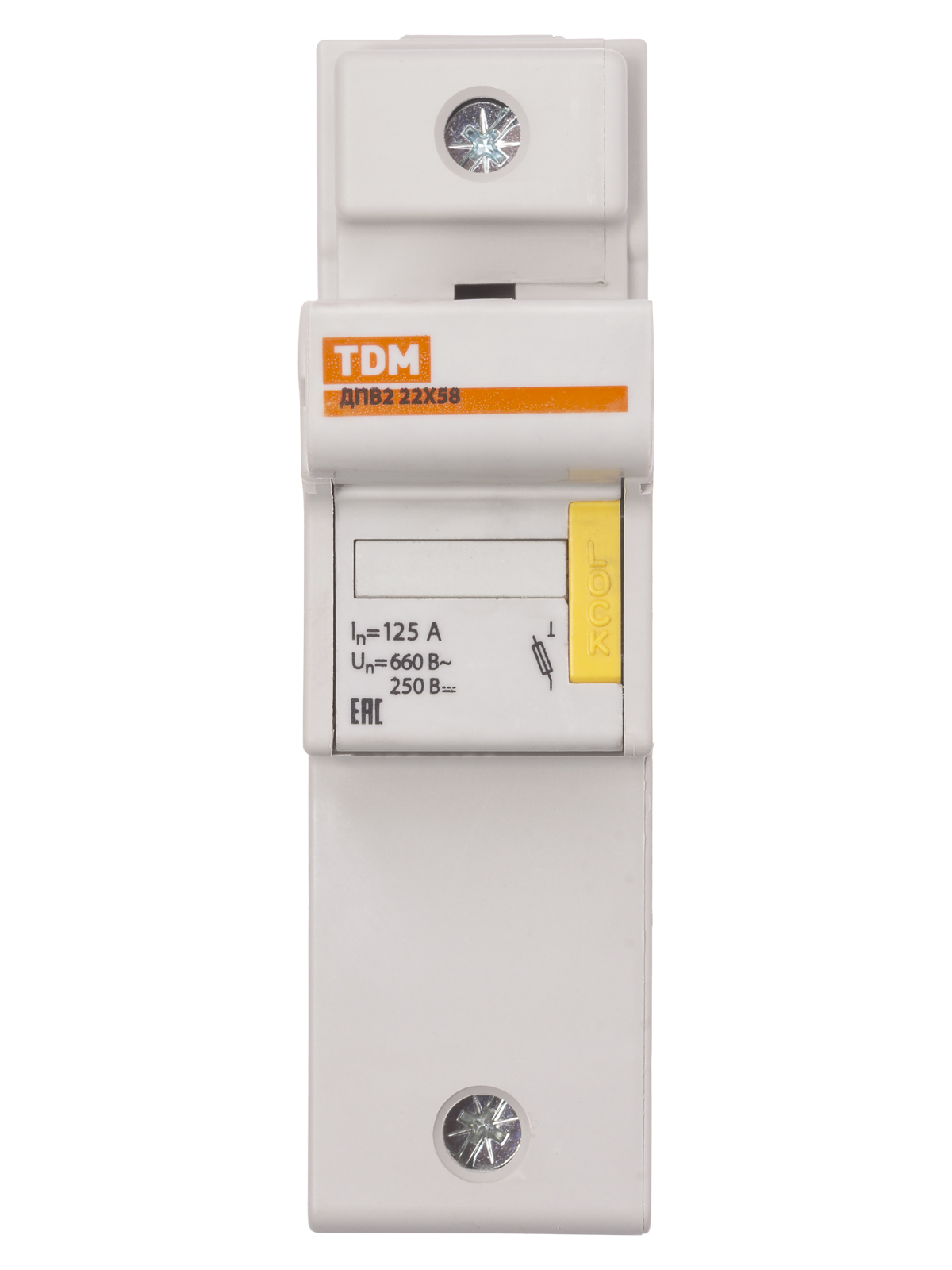 Держатель плавких вставок ДПВ2 22х58 1П TDM SQ0216-0021 — изображение 3