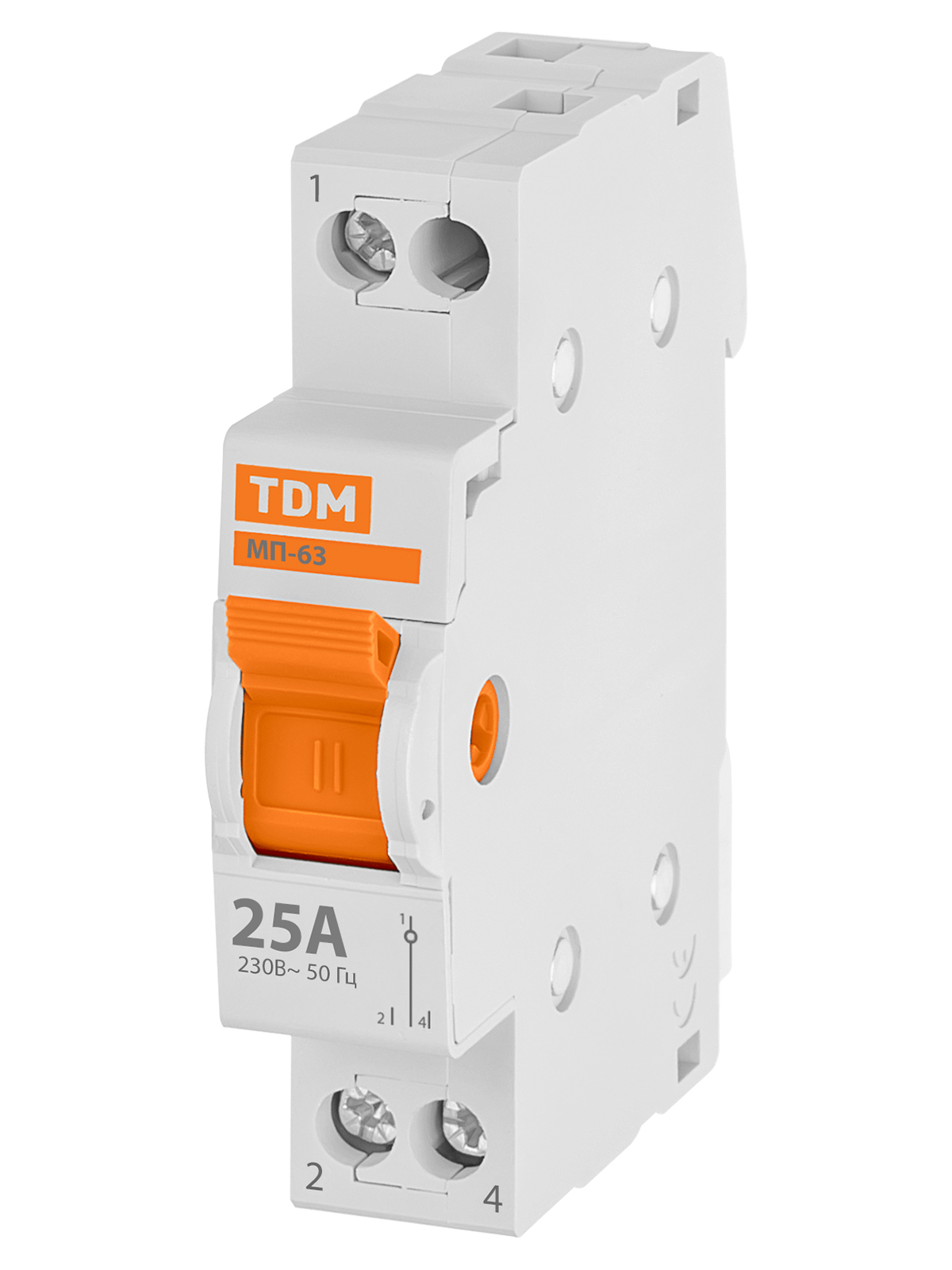 Модульный переключатель трехпозиционный МП-63 1P 25А TDM SQ0224-0005