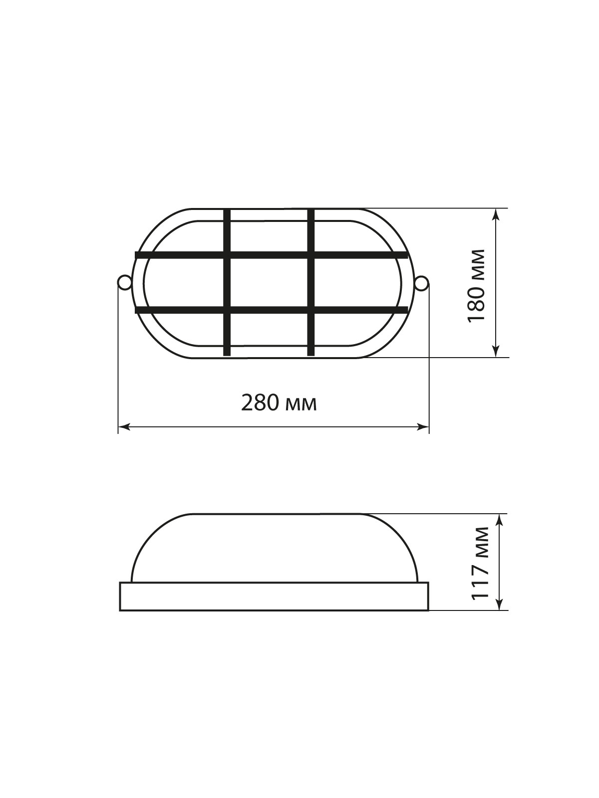 Светильник НПБ1202 черный/овал с реш. 100Вт IP54 TDM SQ0303-0039 — изображение 5