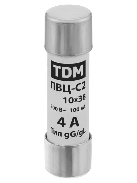 Плавкая вставка ПВЦ-С2 10х38 4А TDM SQ0729-0004