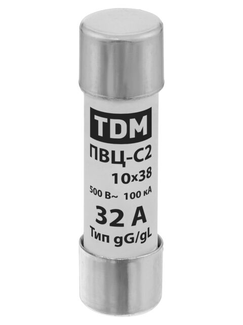 Плавкая вставка ПВЦ-С2 10х38 32А TDM SQ0729-0011