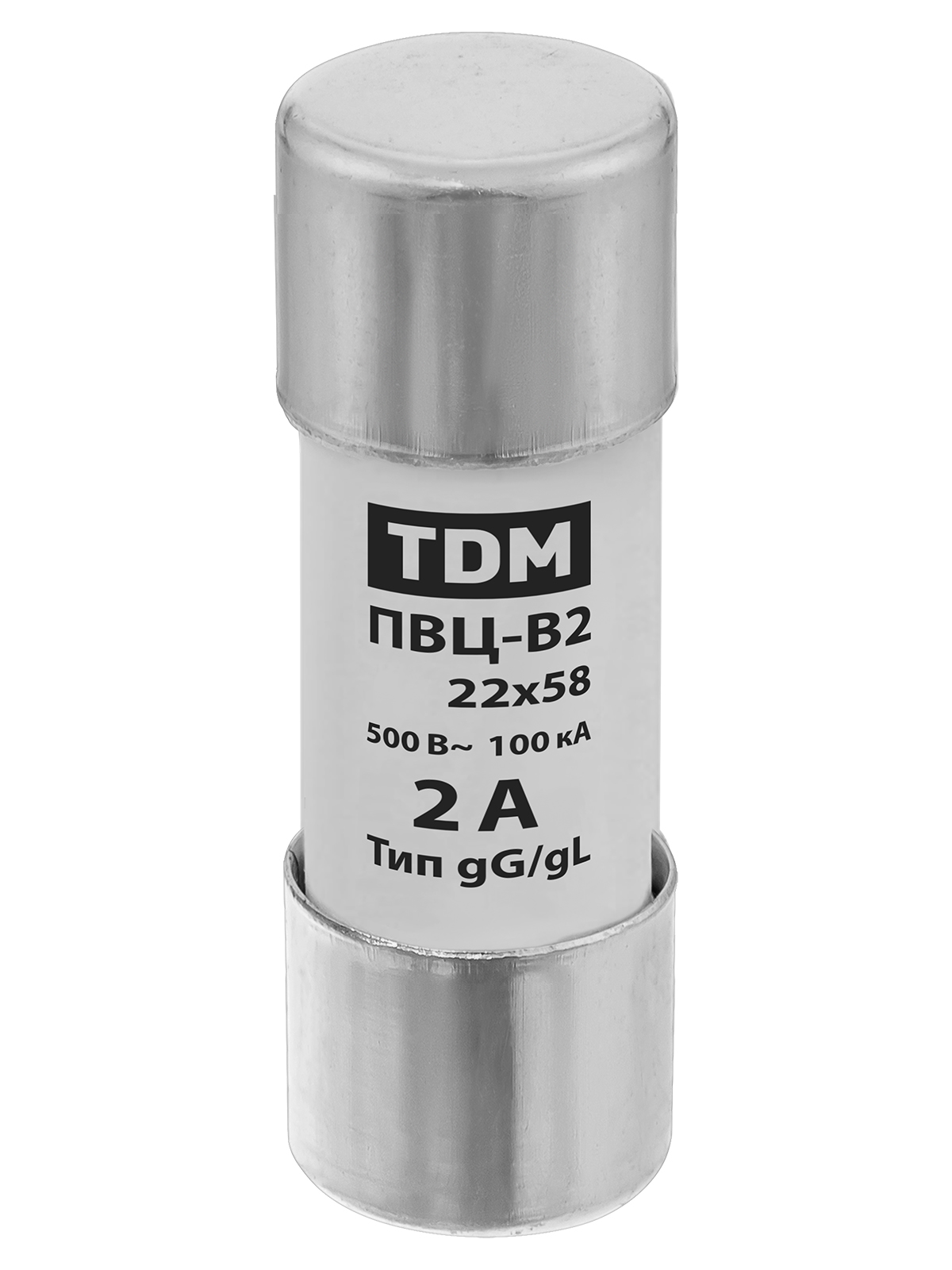 Плавкая вставка ПВЦ-В2 22х58 2А TDM SQ0729-0023