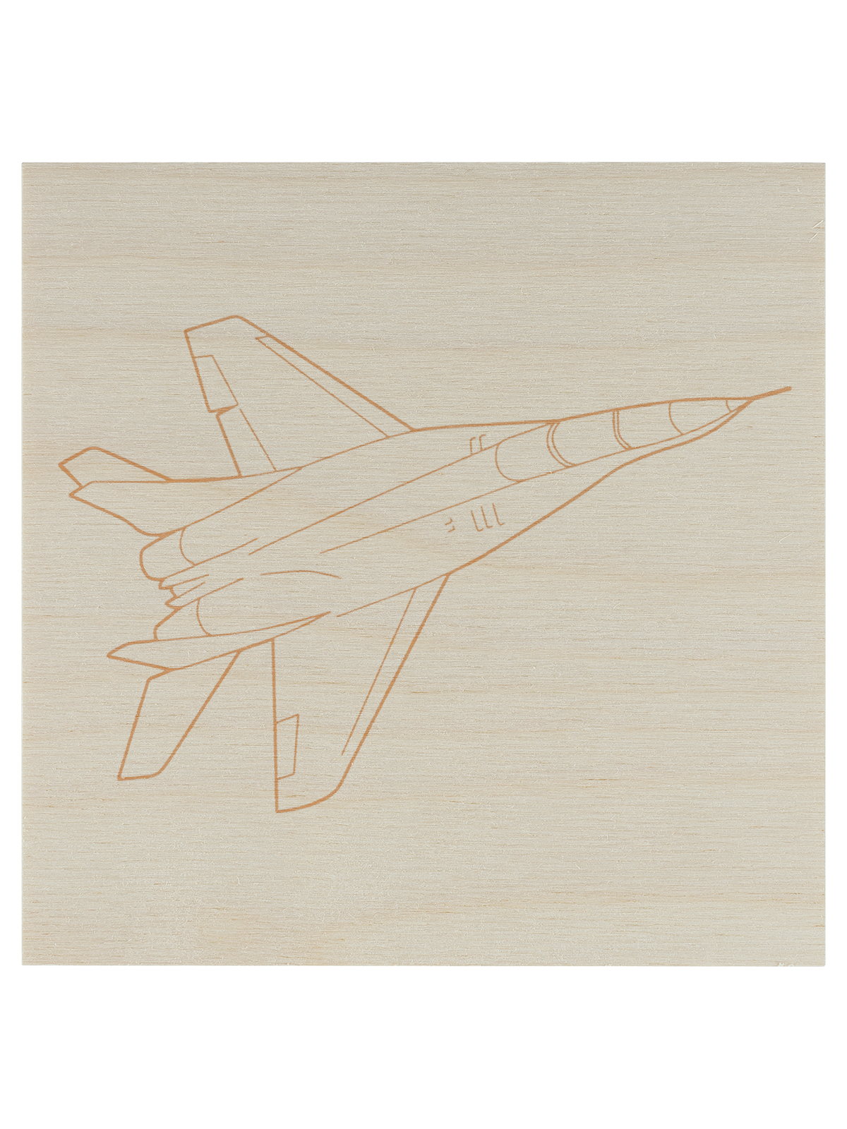 Доска для выжигания, Самолет, 150х150 мм, 1 шт., пакет, TDM SQ1025-1101