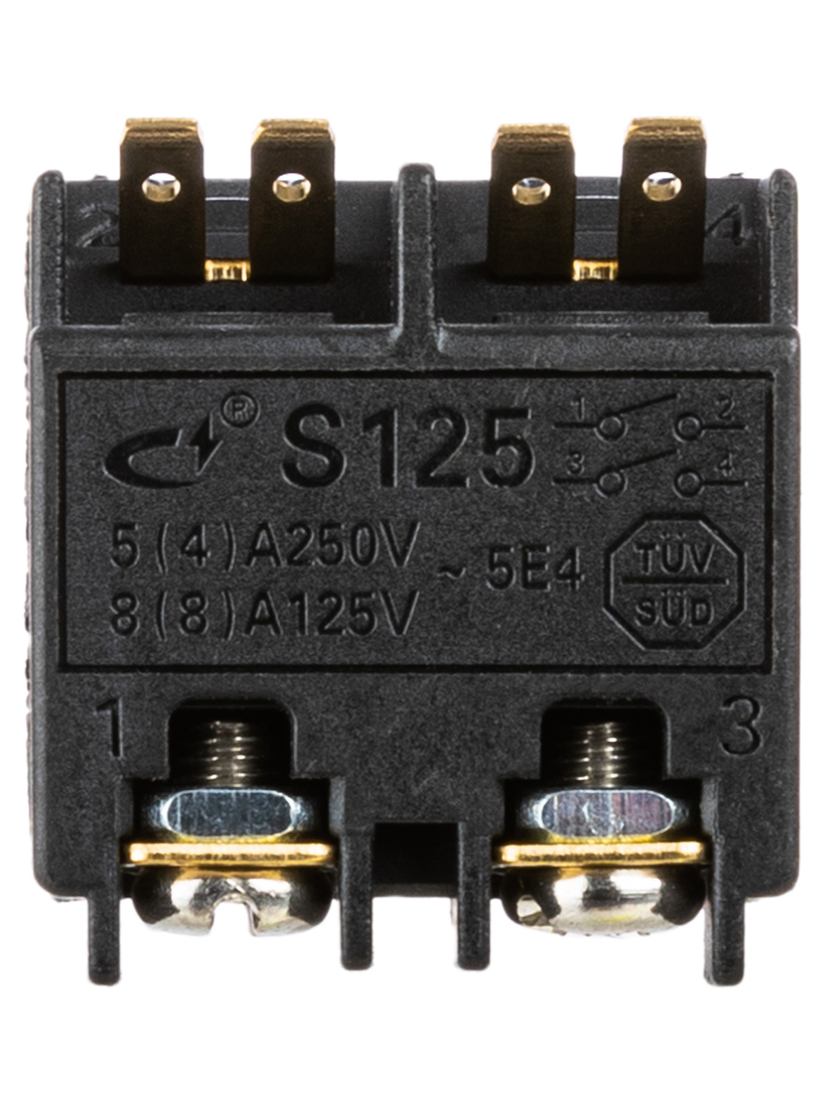 Кнопка S125, выключатель для угловой шлифмашины УШМ 710/125, TDM SQ1080-0124 — изображение 3