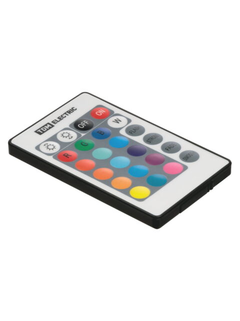 Контроллер для светодиодных лент и модулей RGB-IR-12В-6А-72Вт-IP20, 3 канала, пульт 24 кнопки, TDM SQ0331-0505