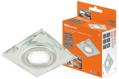 Светильник встраиваемый СВ 03-02 MR16 50Вт G5.3 зеркальный/хром TDM SQ0359-0046