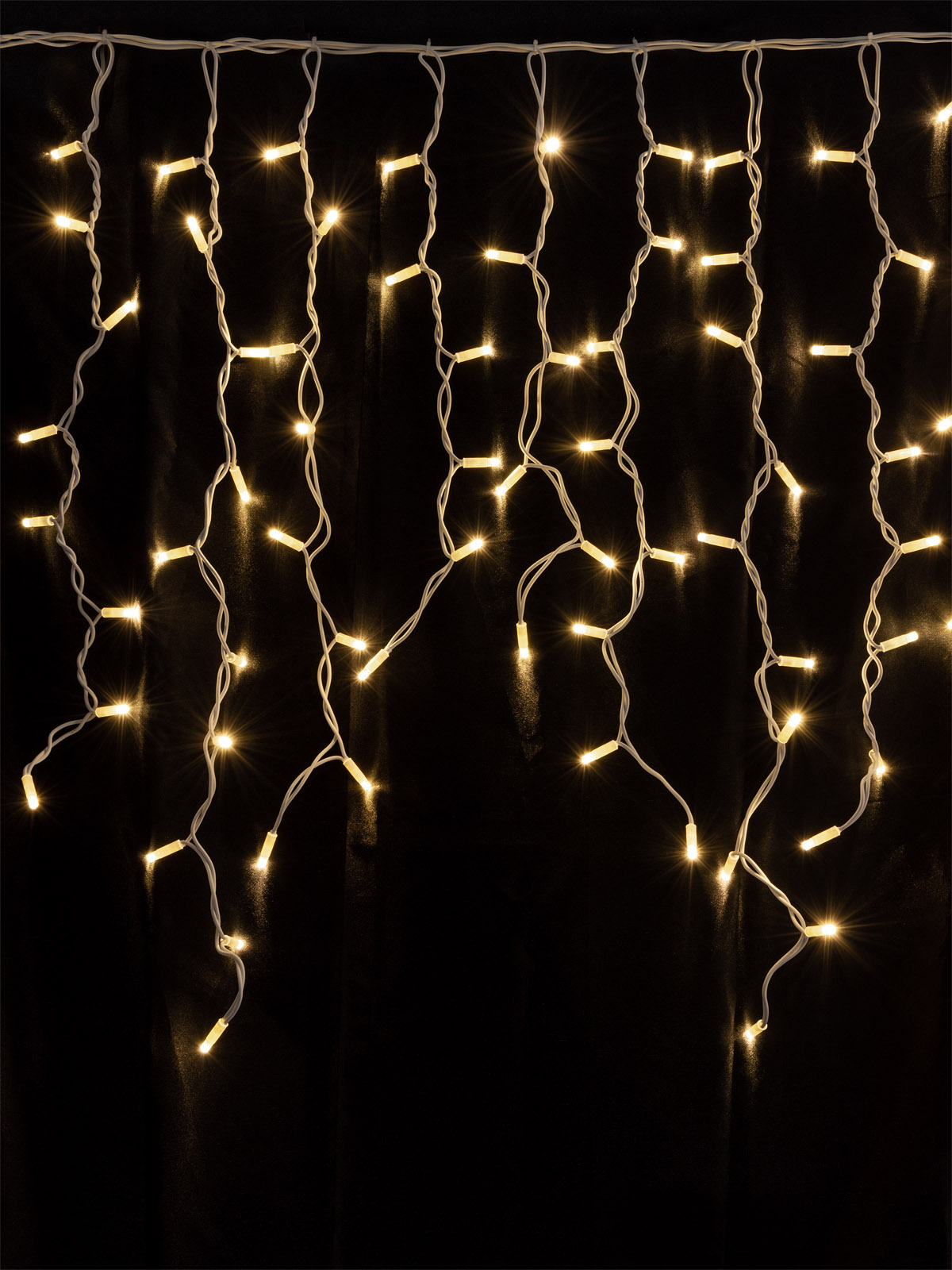 Гирлянда светодиодная Бахрома 2х1м, 152LED, 3000К, бел. шнур, посл. подкл, IP65, 250 В, TDM SQ0361-0044 — изображение 4