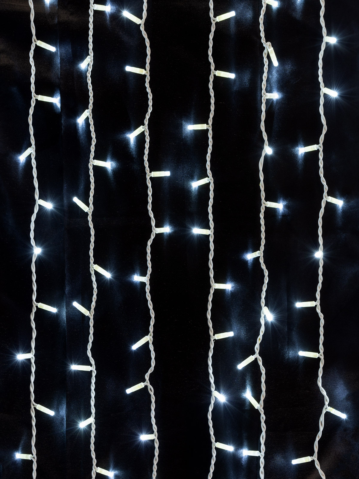 Гирлянда светодиодная Занавес 2х3м, 600LED, 6500К, бел. шнур, посл. подкл, IP65, 250 В, TDM SQ0361-0045 — изображение 4
