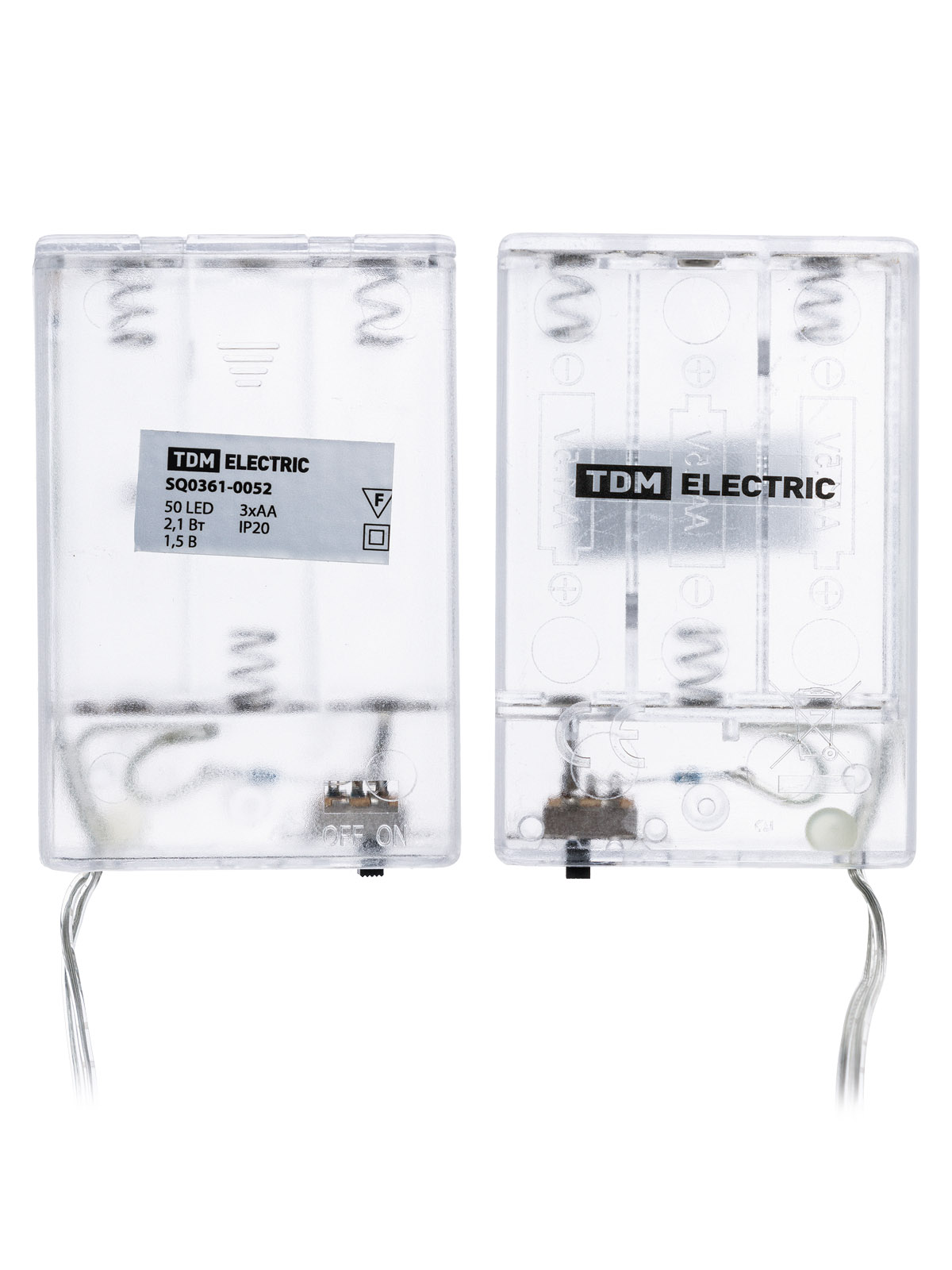 Гирлянда светодиодная Роса50 50LED, 5м, 3000К, 3хАА, TDM SQ0361-0052 — изображение 3