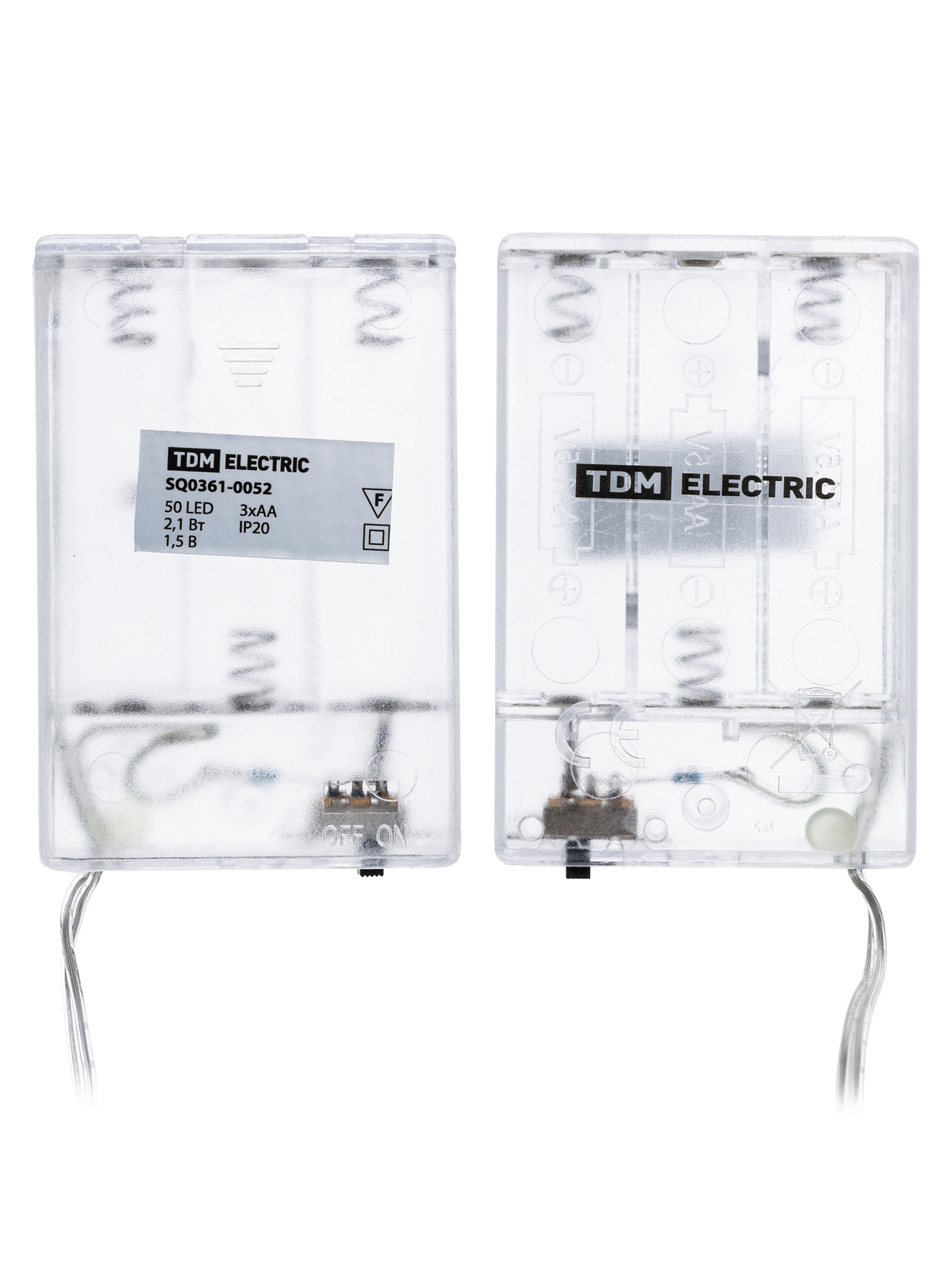 Гирлянда светодиодная Роса100 100LED, 10м, 3000К, 3хАА, TDM SQ0361-0053 — изображение 3