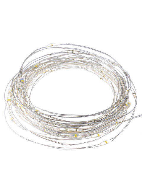 Гирлянда светодиодная Роса50 50LED, 5м, 3000К, 2хCR2032, TDM SQ0361-0055
