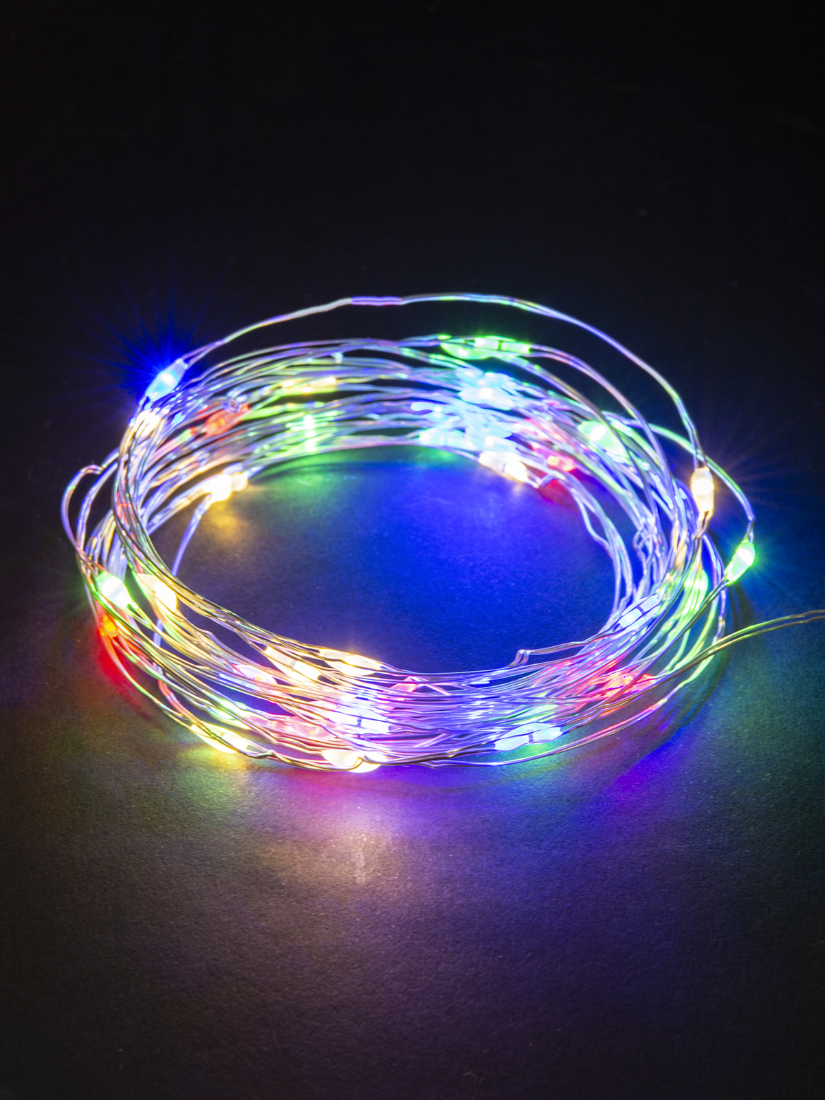 Гирлянда светодиодная Роса20 20LED, 2м, многоцвет., 2хCR2032 , TDM SQ0361-0059 — изображение 3