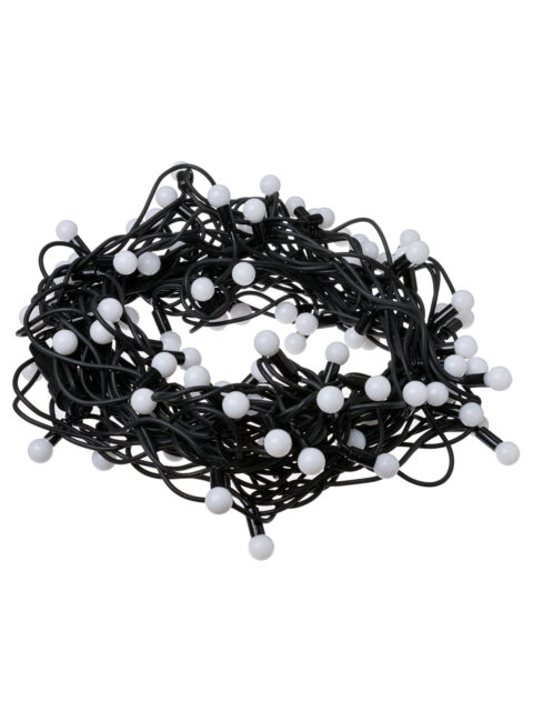 Гирлянда светодиодная Шарики 100LED, 10м, многоцвет., каучук чер., посл.подключ., 250 В, IP65, TDM SQ0361-0065