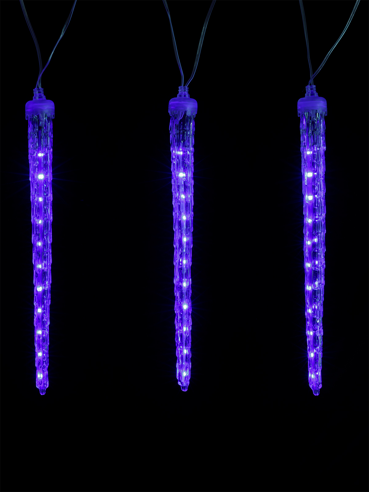 Гирлянда светодиодная Сосульки фигурные 2,1 м, 176LED, 8 шт, падающий синий свет, 250 В, IP44, TDM SQ0361-0096 — изображение 4