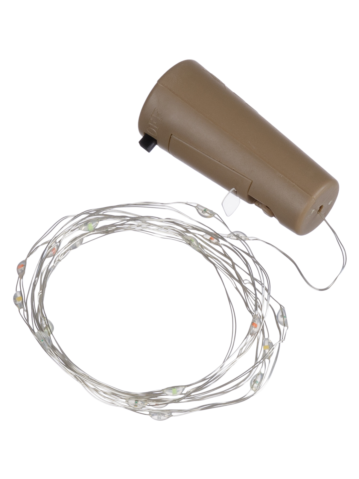 Гирлянда-пробка для бутылки Роса20 20LED, 2м, многоцветная, 3хAG13/LR44, TDM SQ0361-0101
