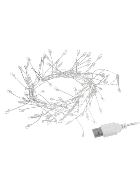 Гирлянда светодиодная Самоцветы 100LED, 2 м, RGB, USB, IP20, TDM SQ0361-0199