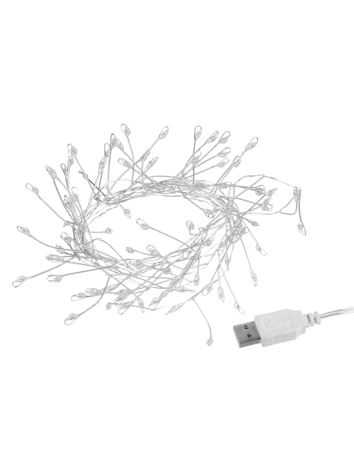 Гирлянда светодиодная Самоцветы 100LED, 2 м, RGB, USB, IP20, TDM SQ0361-0199