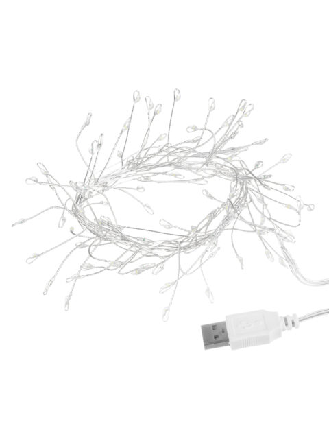 Гирлянда светодиодная Самоцветы 100LED, 2 м, синий, USB, IP20, TDM SQ0361-0201