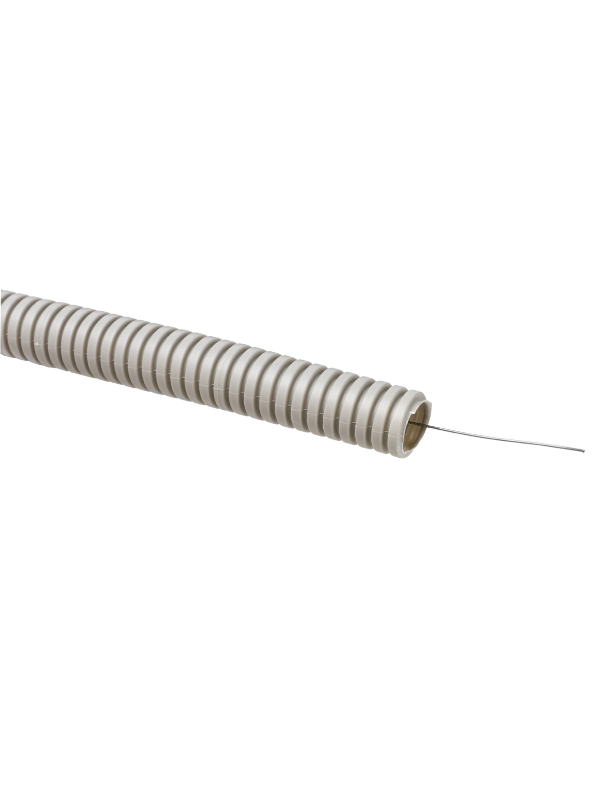 Труба гофрированная ПВХ d 20 с зондом (100 м) тяжелая 750Н серая TDM SQ0401-0102 — изображение 3