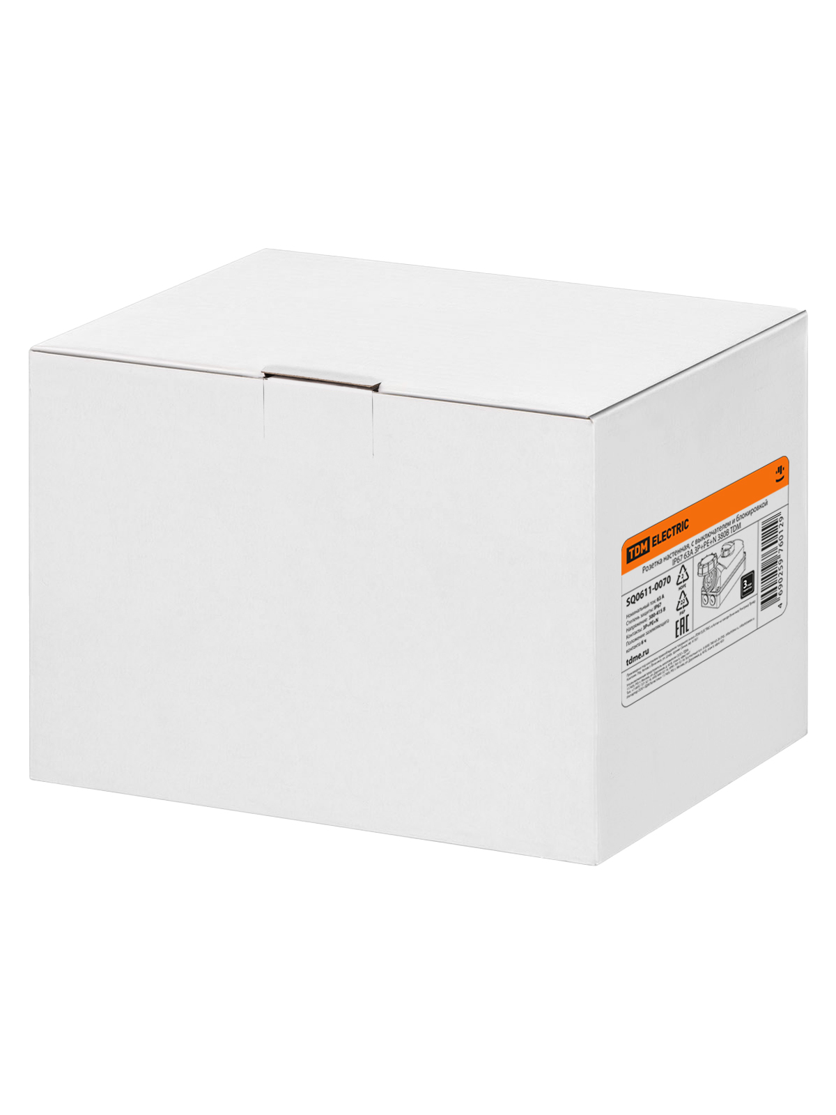 Розетка настенная, с выключателем и блокировкой IP67 63А 3Р+РЕ+N 380В TDM SQ0611-0070 — изображение 9